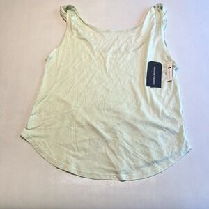 Melrose and Market Twist‎ Strap Tank Top Green Casual Sleeveless